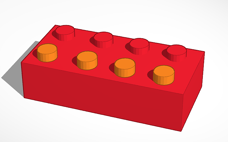 3D design Pieza de Lego - Tinkercad