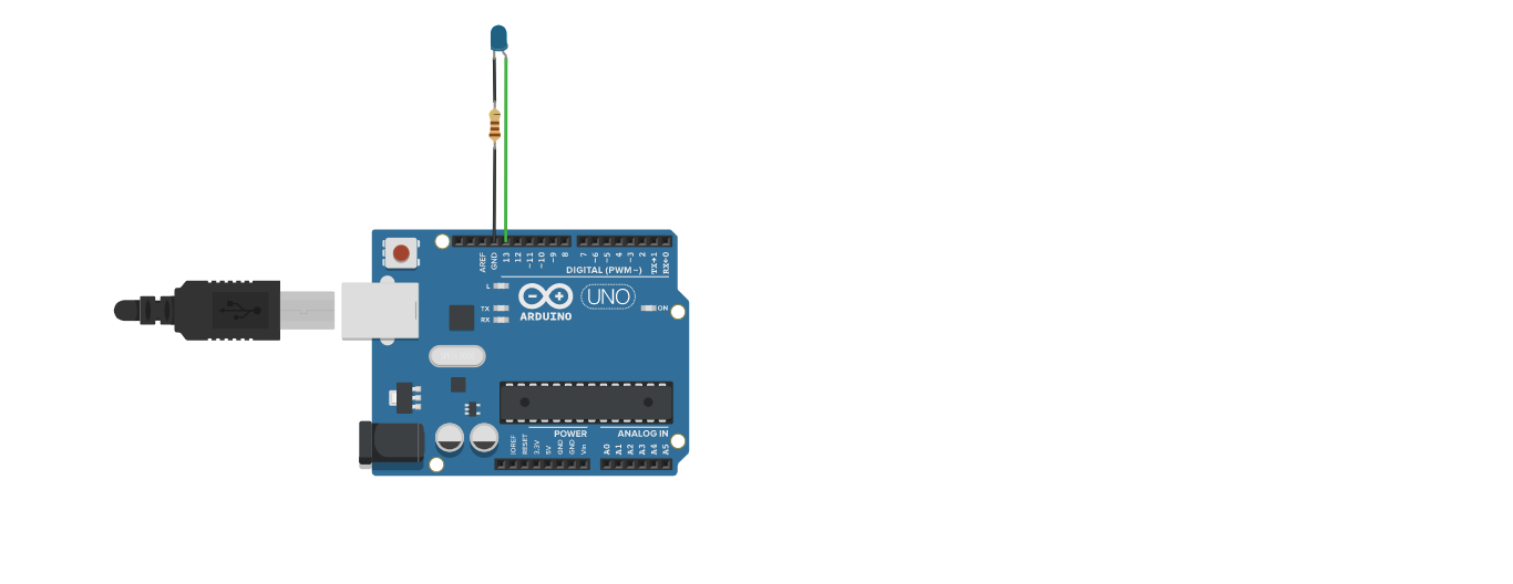 Circuit design Circuito 1: Arduino + Resistencia | Tinkercad