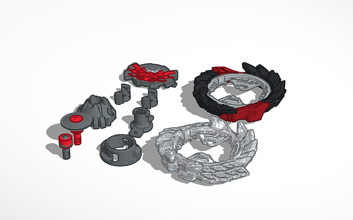 3d Design Beyblade Burst Sparking Wisdom Plus And Raven Tinkercad