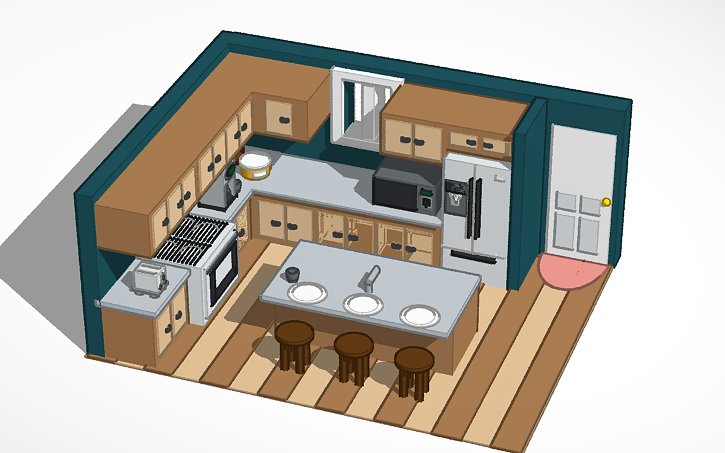 3D design Kitchen - Tinkercad