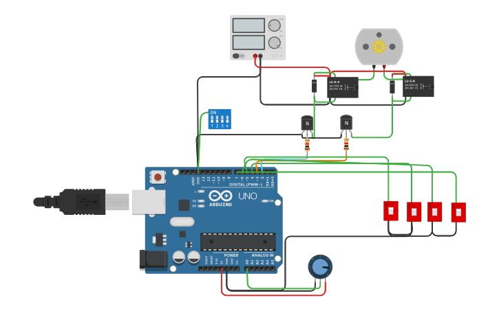 Circuit design Copy of Marco Antonio -teste dos botões | Tinkercad