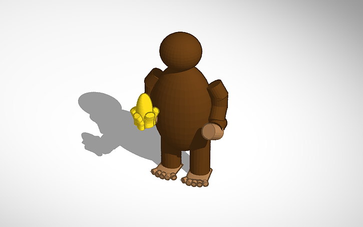 3D design Curious George Model - Tinkercad