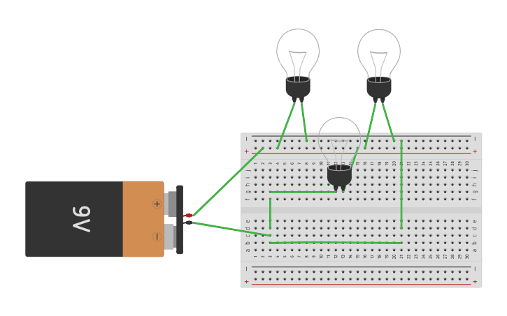 Circuit design PARALLEL CIRCUIT - MAX ASISTIDO - Tinkercad