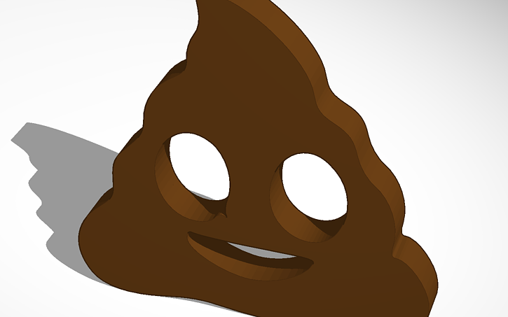 Emoji Caca Tinkercad