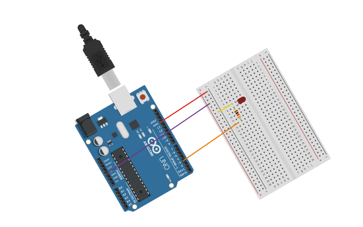 Circuit design Exercise 01 - Source Code - Tinkercad