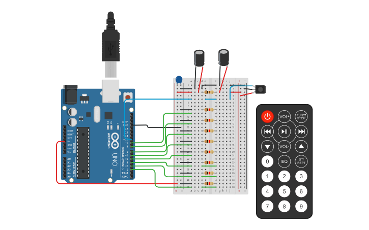 Circuit design Arduino7 | Tinkercad