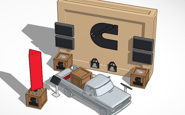 3D design Copy of Cummins SEMA Booth Layout - Tinkercad