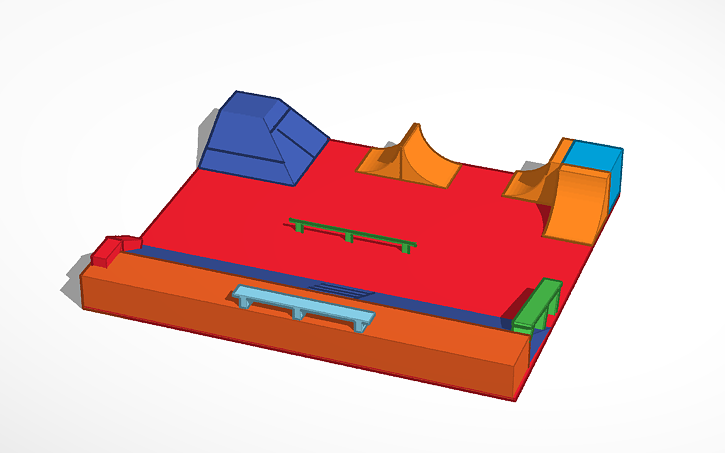 3D design Skate park - Tinkercad