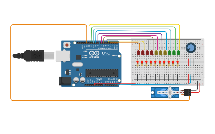 Circuit design 29. ELECTRONICA BASICA+ARDUINO | Tinkercad