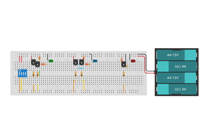 7 logic gates tinkercad