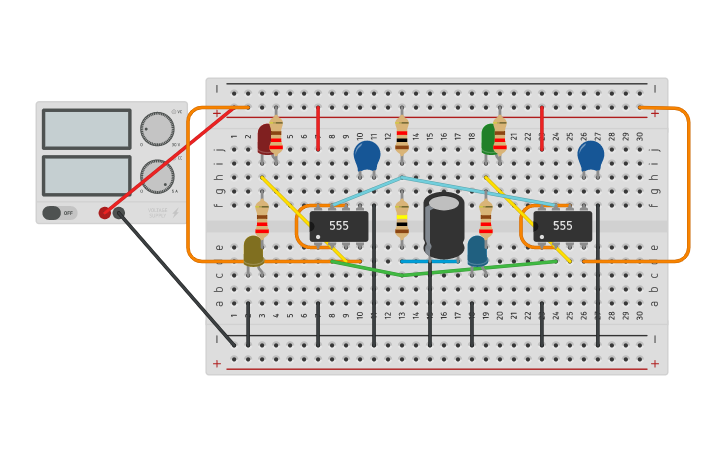 Circuit design Capstone Project LED - Tinkercad