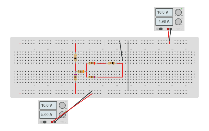 Circuit Design Resistenze In Serie Ed In Parallelo - Tinkercad