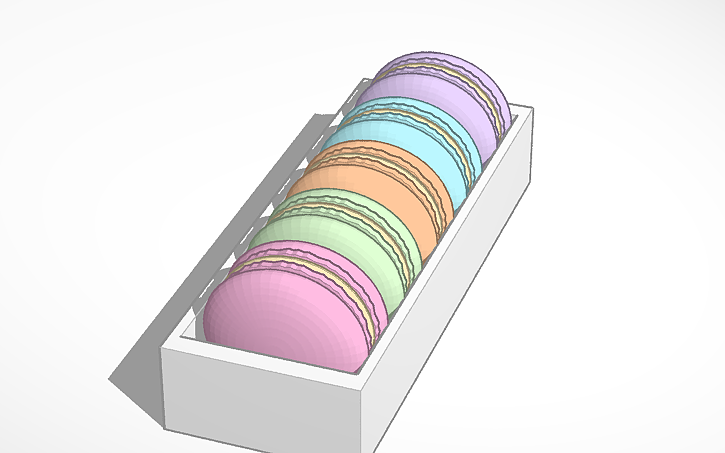 3D design Macaron - Tinkercad