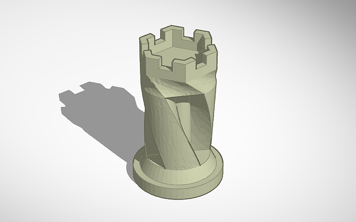 Detailed Rook Designs 3D design Rook - Tinkercad
