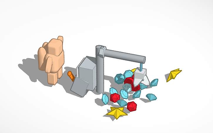 3D design claw machine - Tinkercad
