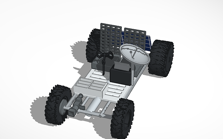 3D design Rover Lunar - Tinkercad