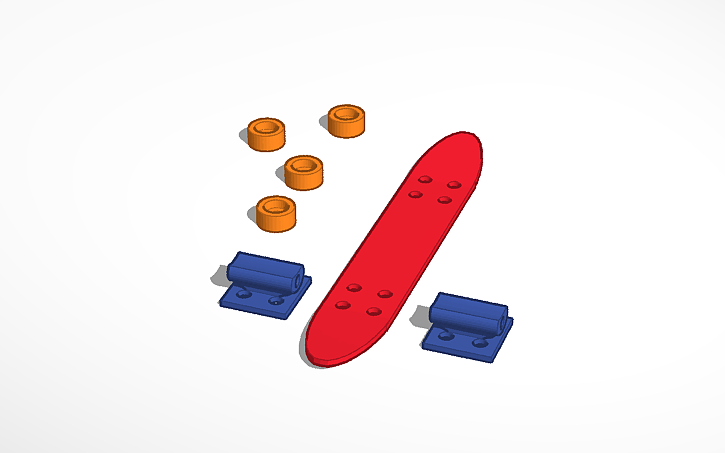 3D design Finger Board - Tinkercad