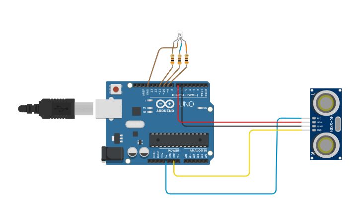 Circuit design sensor - Tinkercad