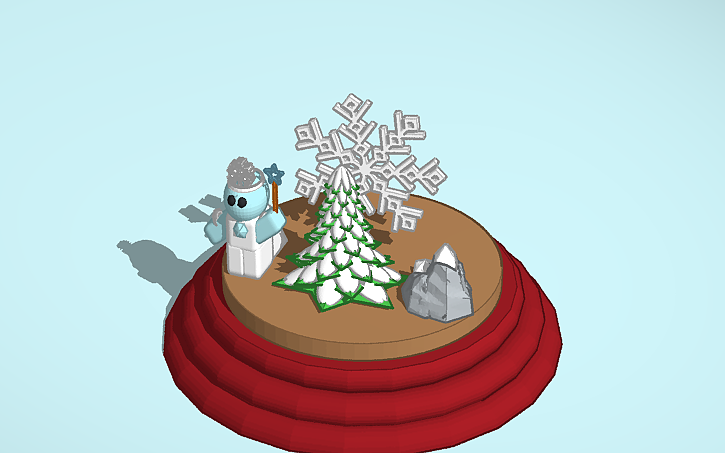 3D design Snow Globe - Tinkercad