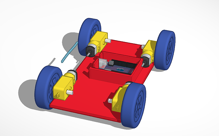 3D design Arduino car - Tinkercad