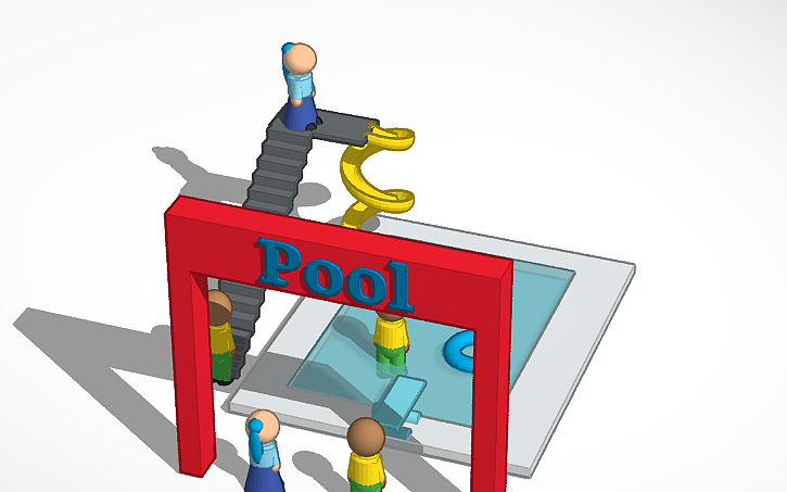 3D design Pool AVR - Tinkercad