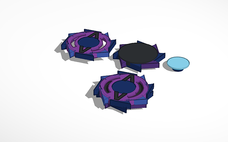 3D design Copy of custom beyblade template Tinkercad 3D design Copy of custom beyblade template Tinkercad