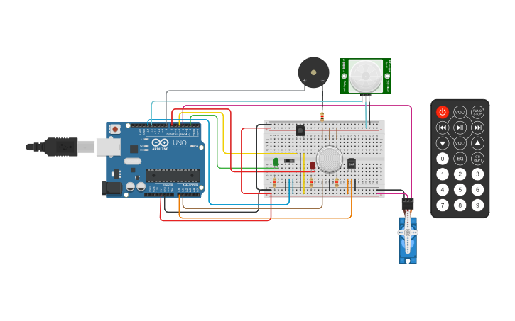 Circuit design Arduino - Tinkercad