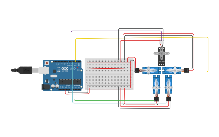 Circuit design robots - Tinkercad