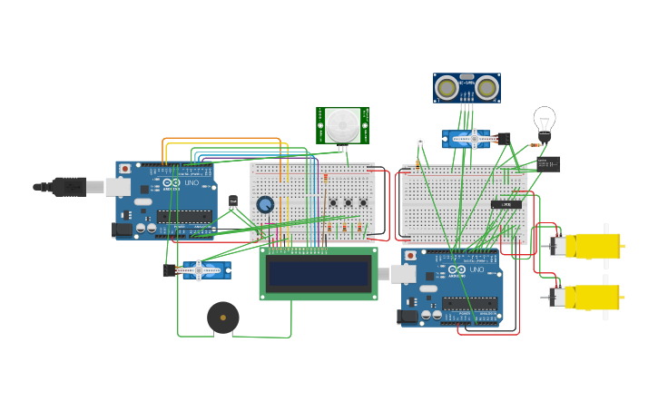 Circuit design COVID-19 Patient Robot - Tinkercad