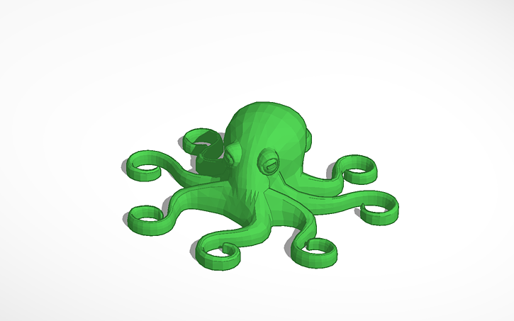 3D design lulzbot octopus - Tinkercad