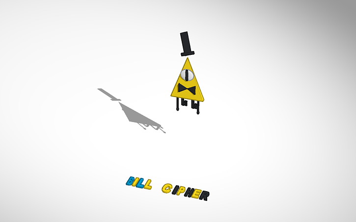 Bill Cipher Gravity Falls Tinkercad