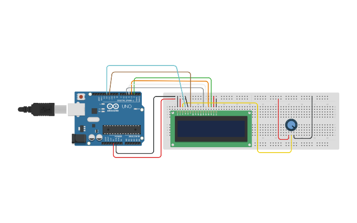 tinkercad display lcd i2c