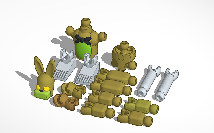 3D design fnaf springtrap - Tinkercad