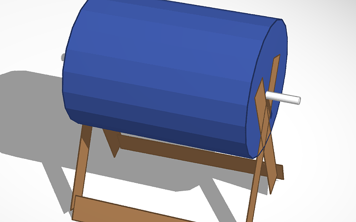 3D design Compost Tumbler - Tinkercad