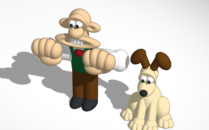3d Design Copy Of Wallace Gromit Tinkercad