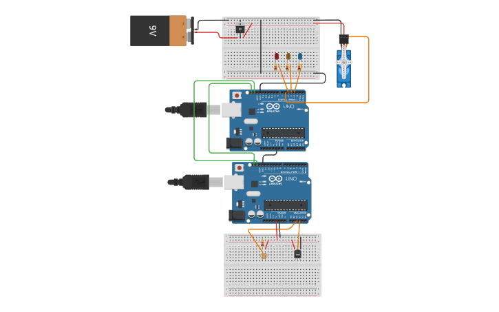 Circuit design I2c - Tinkercad