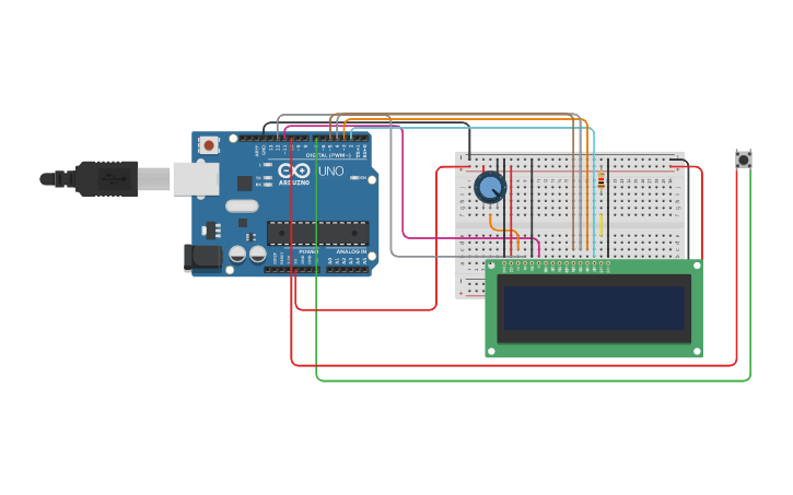 Circuit design Pantalla de cristal- Karishma Santamaría - Tinkercad