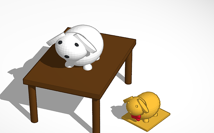 Rabbit Contest Making Rabbit 3D design Make a Rabbit Contest! | Tinkercad