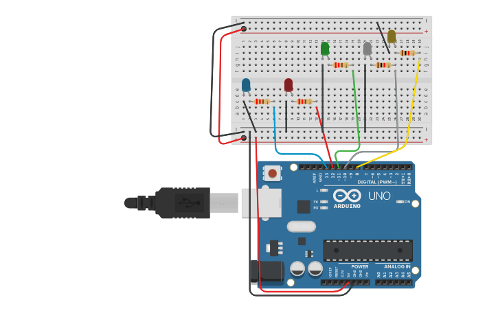 Circuit design Practica 2. Mi primer Led -Silva - Tinkercad