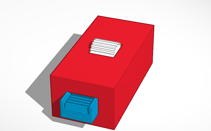 3D design Fidget toy Rack and pinion ("Blueprint") | Tinkercad