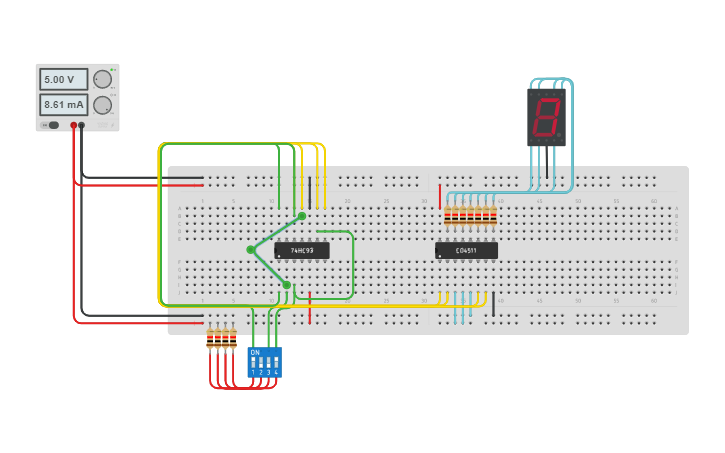 Circuit Design 06 Circuito Contador Tinkercad