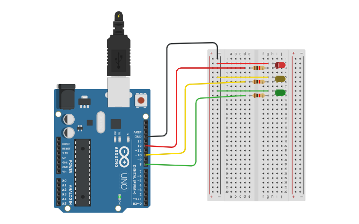 Circuit design ARDUINO UNO - PLANDO - Tinkercad