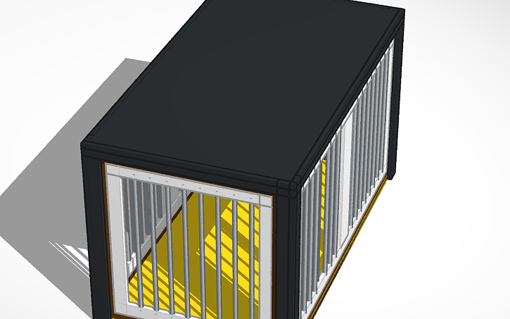 Illustration of Imaginary Dog Crate Elevations