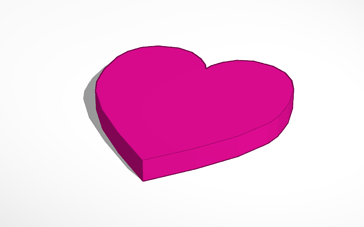 3D design heart - Tinkercad