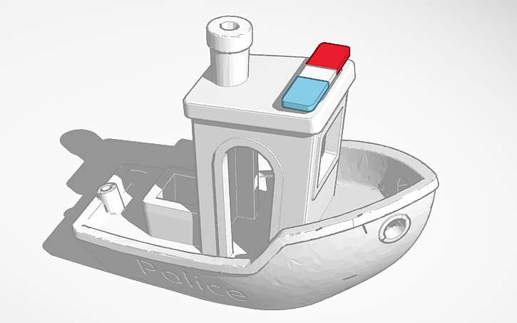 Police Bench Texture 3D design Police Benchy - Tinkercad