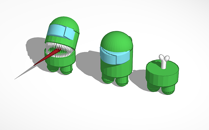 3D design Among us Characters - Tinkercad