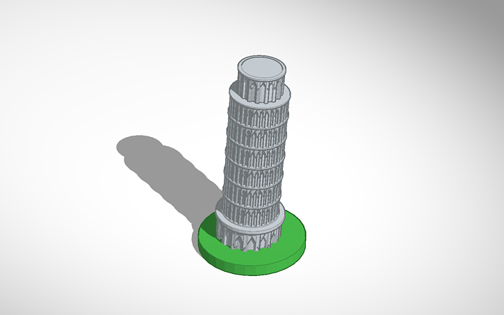 Пизанская башня из пластилина 3 класс. Пизанская башня Тинкеркад. Tinkercad башня. Вылепить из пластилина макет Пизанской башни. Башня Федерация в Tinkercad.