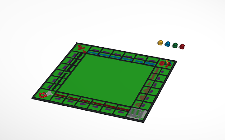 3D design Simple Monopoly - Tinkercad