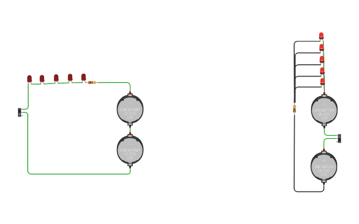 Circuit design Day2 01 Series parallel LED | Tinkercad