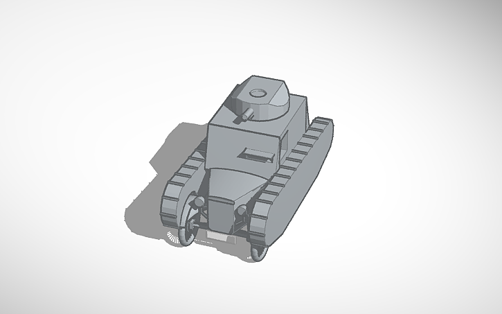 3D design Panzerattrappe auf BMW Dixi 3/15 DA1 - Tinkercad